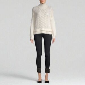 FRAME DENIM NEW Le High Skinny Fringe Black Jeans Size 30x29